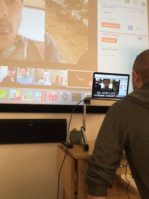 Video Conference on Laptop