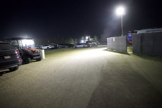 Midnight Meeting: Vehicles Gather at Coachella 2024
