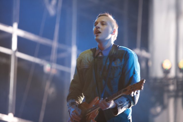 Win Butler Shreds on the Electric Guitar at Coachella 2011
