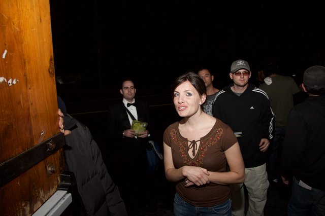 Night Gathering Outside Dark Venue 2006
