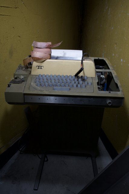 Vintage Typewriter on a Desk