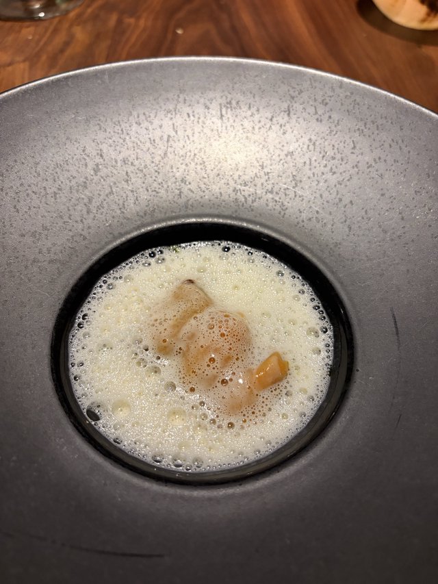 Artisanal Foam Soup in Minimalist Ceramic Bowl
