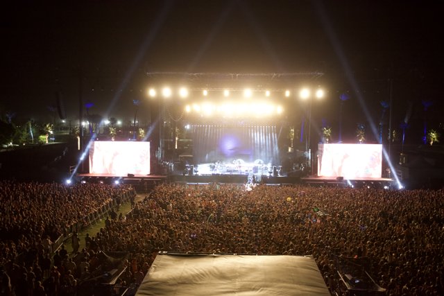 Coachella Concertgoers Light Up the Night
