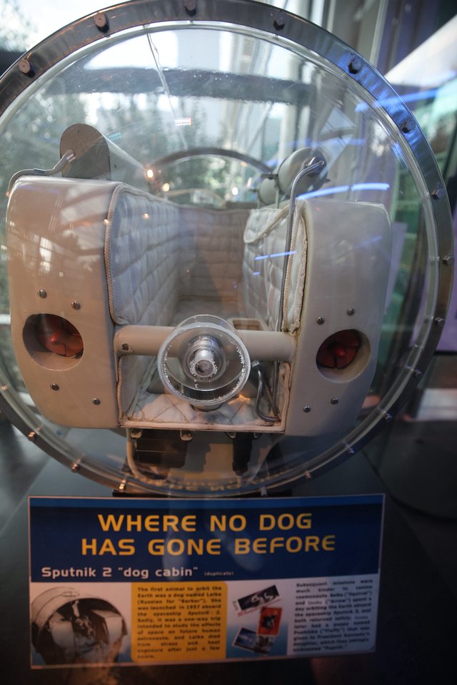 Sputnik 2 Dog Cabin Replica at Science Museum
