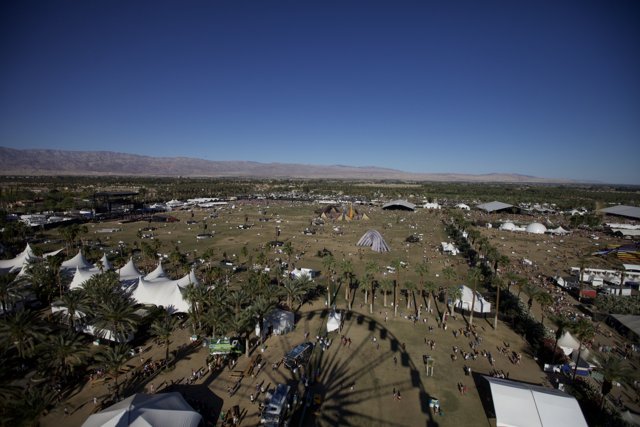 A Bird's Eye View of Coachella Festival Grounds
