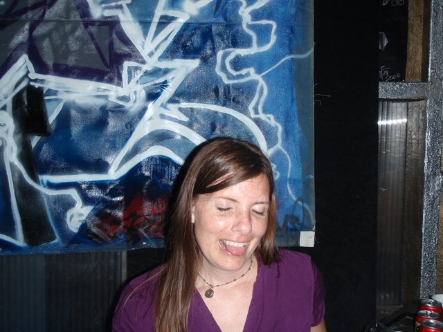 Woman Laughing at Blue Beat Venue 2008