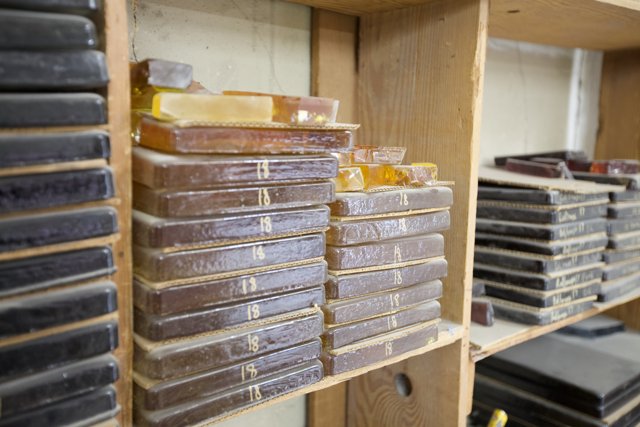 Wooden Boxes Full of Natural Soap