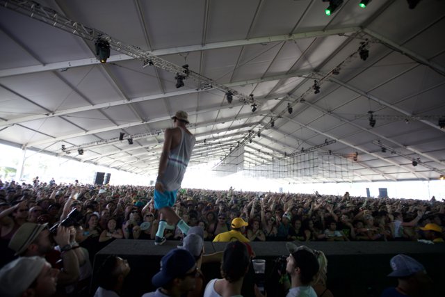 The Man on Top of the Coachella Stage