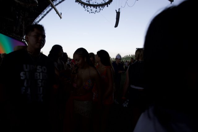 Silhouettes and Vibes: An Evening at Coachella 2024