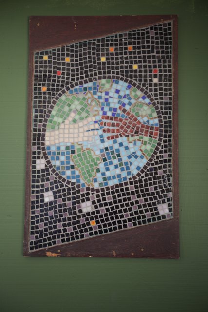 Earth Mosaic on a Wall