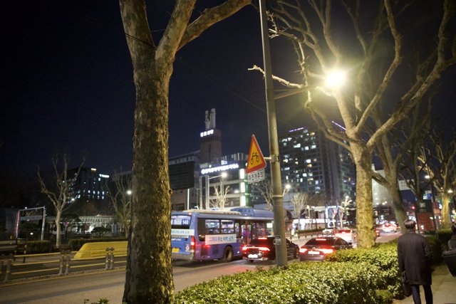 Urban Solitude Amidst Vibrant Nightlife - Seoul, 2024