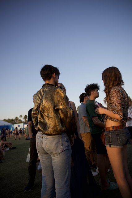 Golden Hour Gather: Fashion and Faces at Coachella 2024