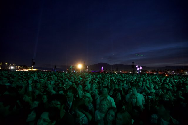 Coachella 2011: Nighttime Concert Crowd