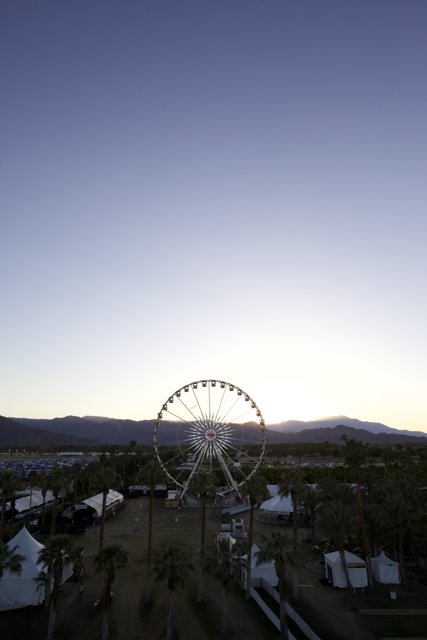Sunset Fun at Coachella's Ferris Wheel