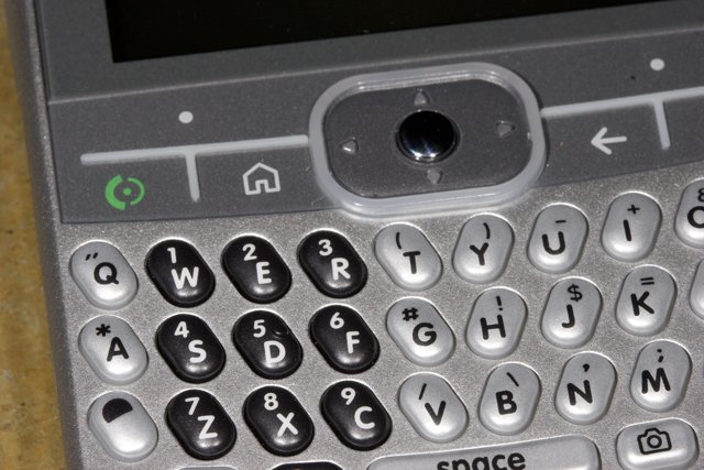 Silver Keypad Phone