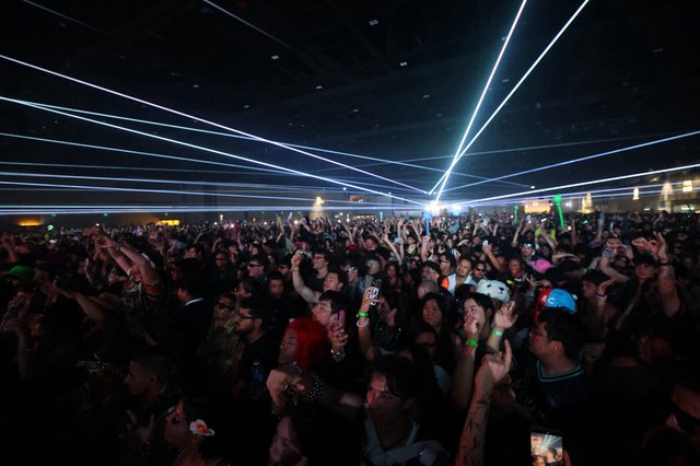 Laser Light Show Electrifies Wobbleland 2026 Crowd