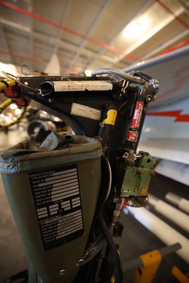 Ejection Seat Parachute Assembly from Military Aircraft