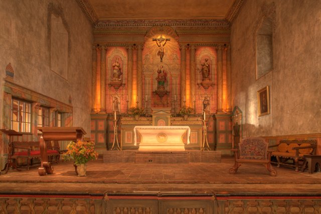 Peaceful Prayers at the Altar