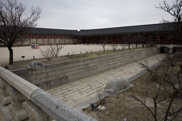Ancient Serenity: Korean Courtyard in 2024
