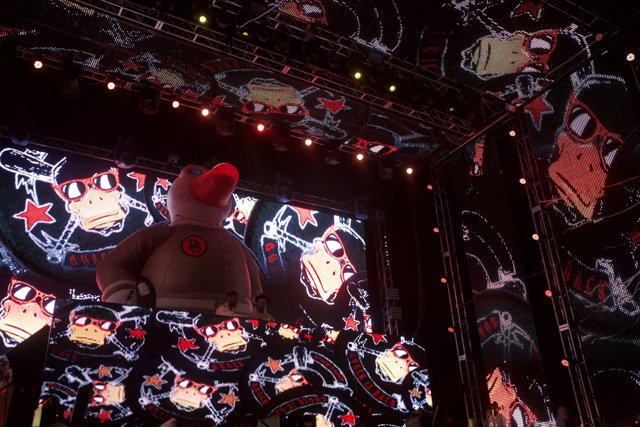 Giant Stuffed Animal Takes Center Stage at Coachella