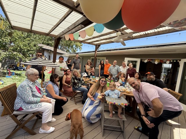 Lively Backyard Brunch