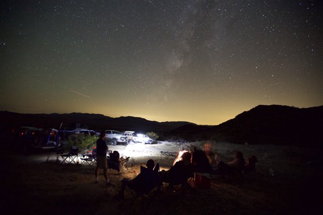 Night Sky Camping Trip with Friends