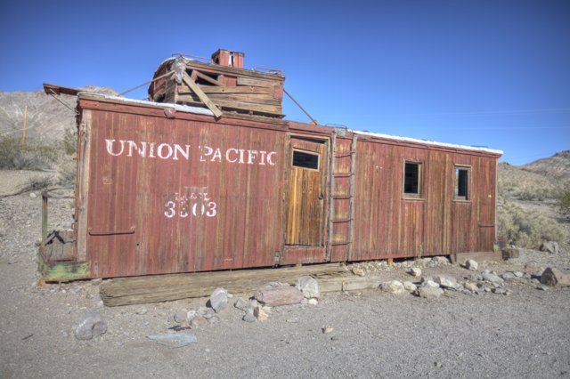 Union Pacific Hut in the Death Valley Countryside