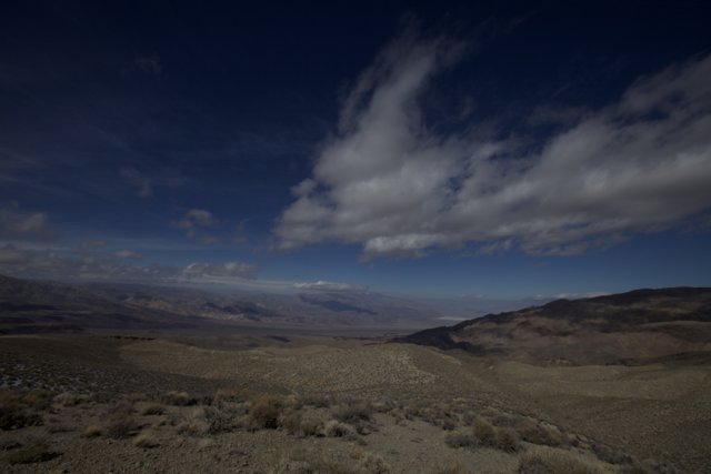 Scenic View of the Desert from a Hilltop