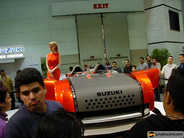 The Crowd Goes Wild for this Car on Display