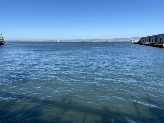 Docked Sailboat at San Francisco Pier