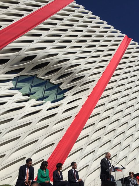 Ribbon-cutting ceremony at The Broad