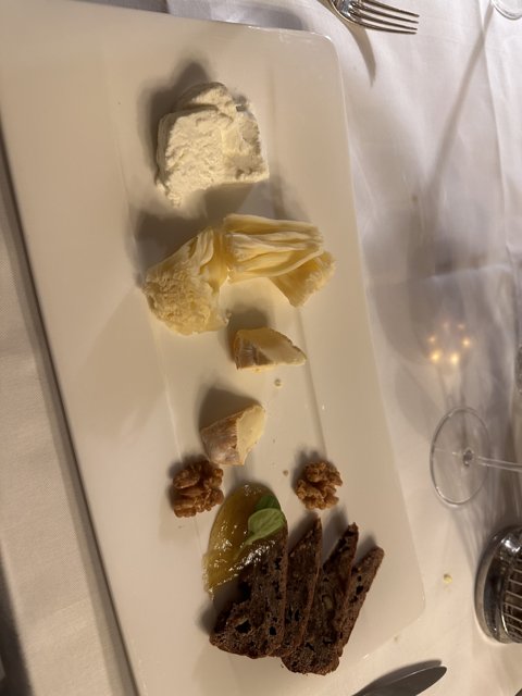 Swiss Cheese and Nut Plate