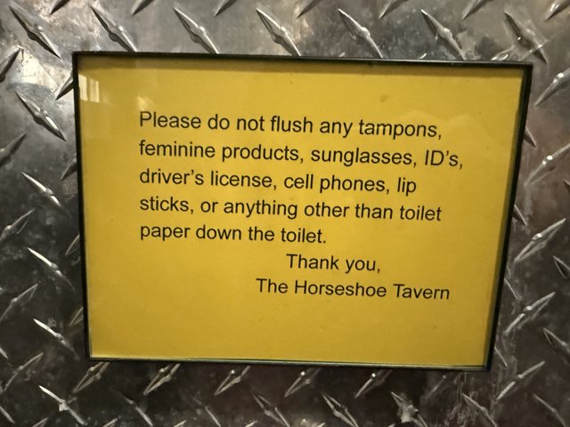 Bathroom Etiquette Reminder