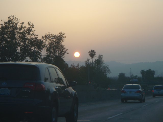 Driving into the Sunset