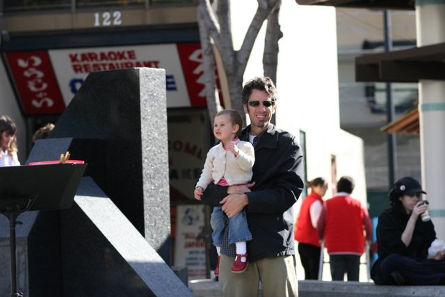 A Father's Love at Little Tokyo Monument