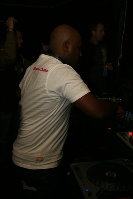 DJ spinning the night away