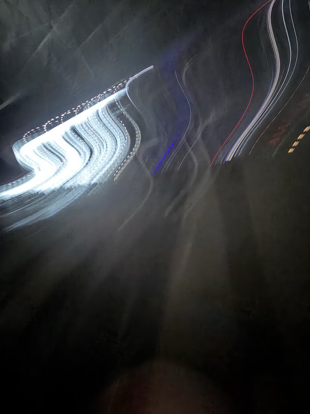 Abstract Light Trails in Motion at Night Concert