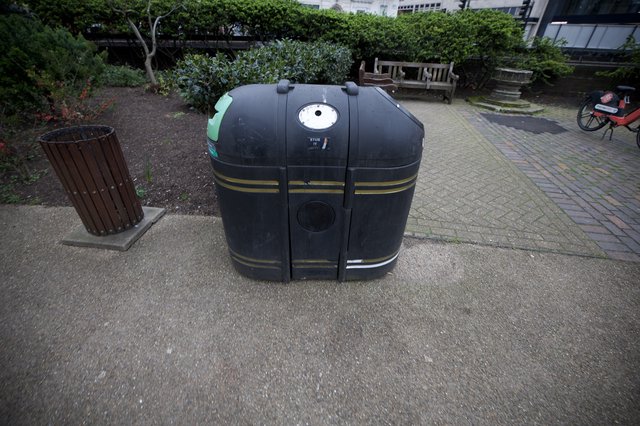 Underground Recycling Station in Urban London Park