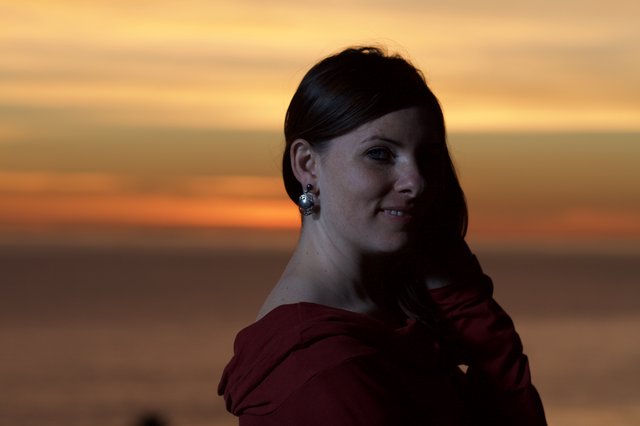 Penelope at Golden Hour by the Sea