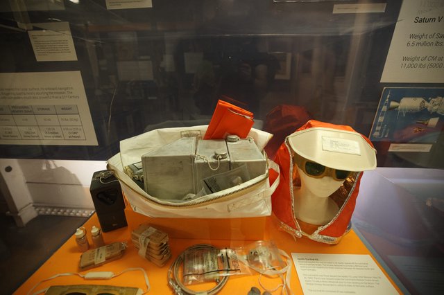 Apollo Survival Kit Display at USS Hornet Museum