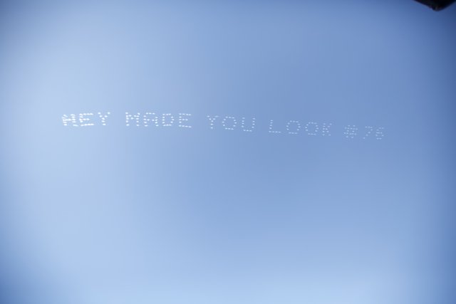Skywriting Spectacle at Coachella 2016