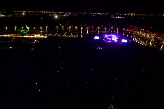 Lights and Crowd at Coachella
