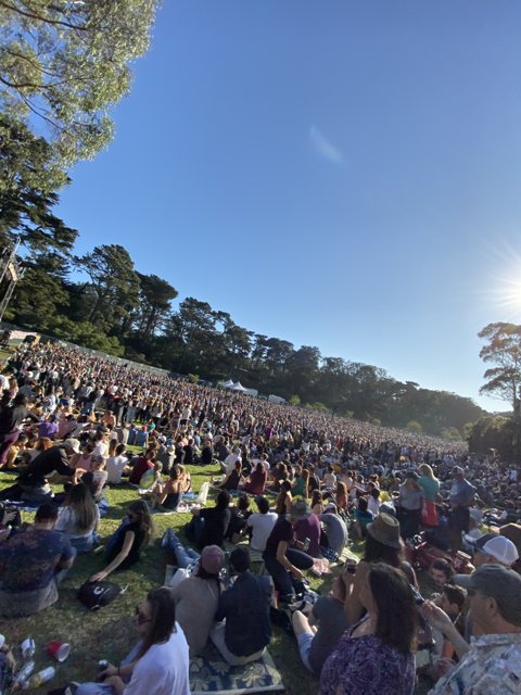 Massive Concert Crowd at Golden Gate Park