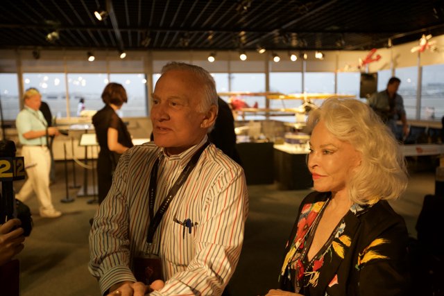Buzz Aldrin with White Knight Two