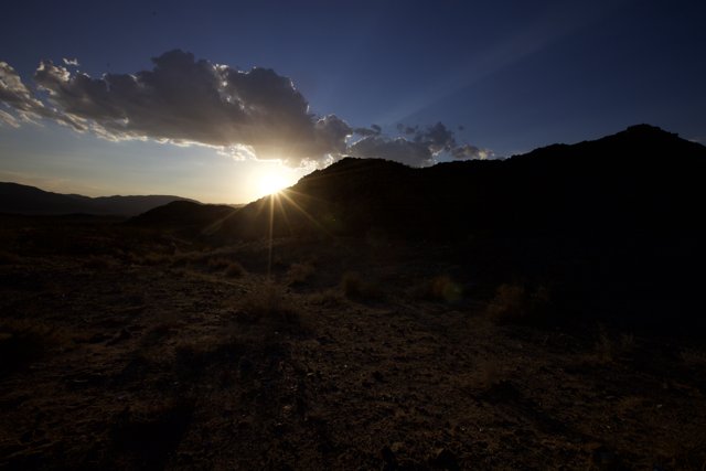 Majestic Sunset on the Desert Mountains