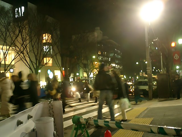 Busy Nightlife in the Streets of Tokyo