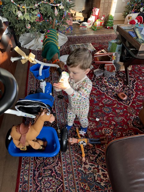 A Joyous Christmas Morning Inside: Wesley's World of Play.