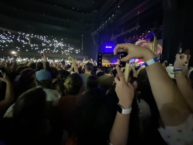 Snap-Happy Crowd at San Francisco Concert