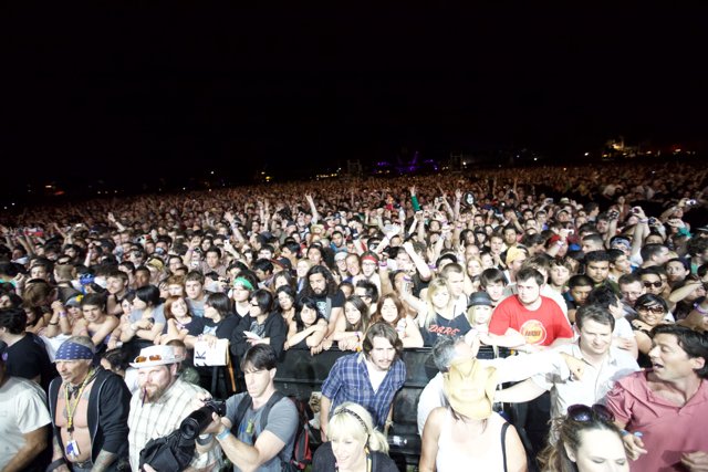 Coachella Night Sky: A Sea of Faces and Music