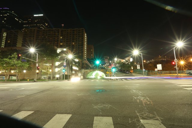 Nighttime Drive through the Metropolis